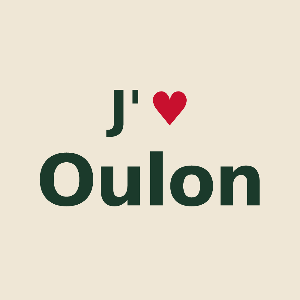 Tote bag personnalisé Oulon — design J'aime Oulon