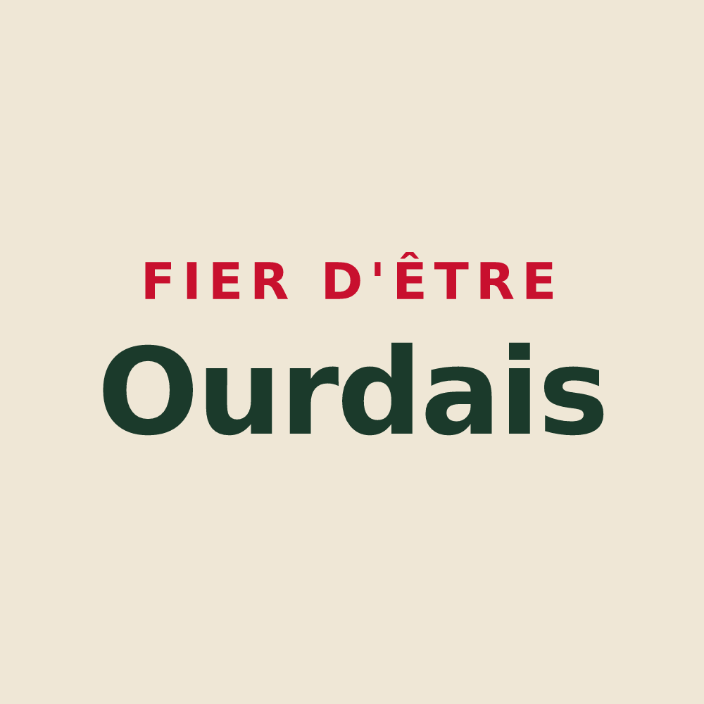 Tote bag « Fier d'être Ourdais » — design pour Ourde