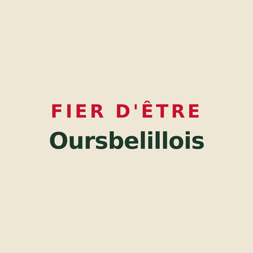 Tote bag « Fier d'être Oursbelillois » — design pour Oursbelille
