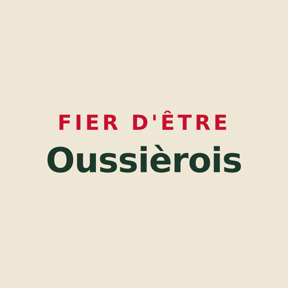 Tote bag « Fier d'être Oussièrois » — design pour Oussières
