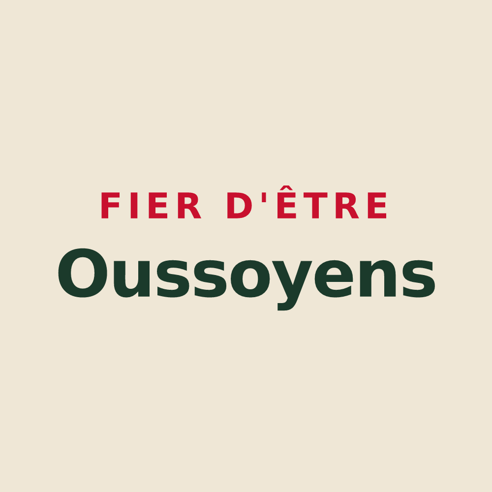 Tote bag « Fier d'être Oussoyens » — design pour Oussoy-en-Gâtinais