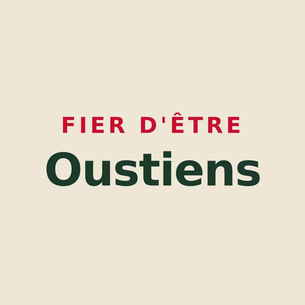 Tote bag « Fier d'être Oustiens » — design pour Ousté