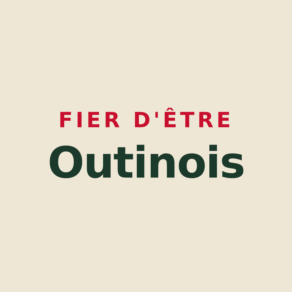 Tote bag « Fier d'être Outinois » — design pour Outines