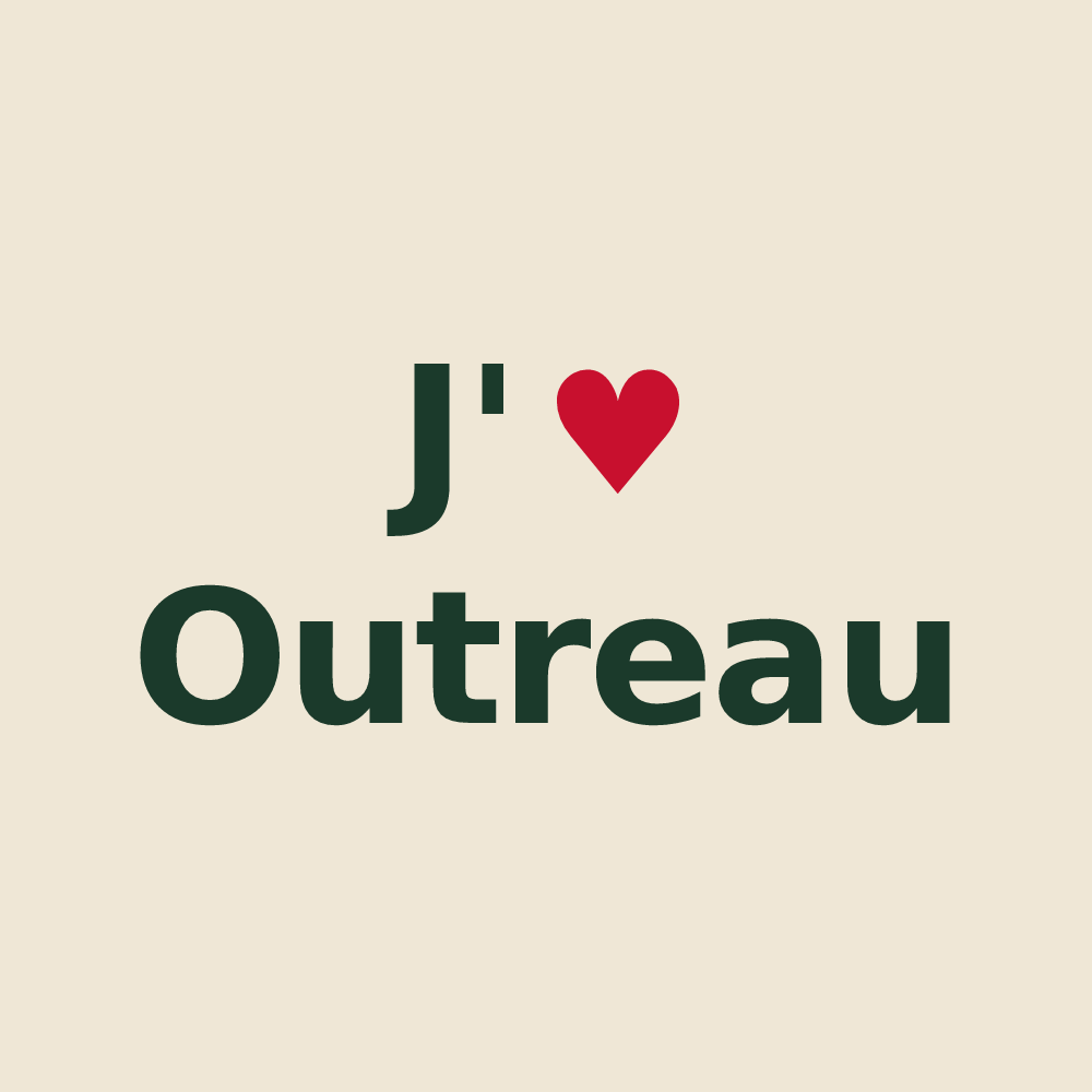 Tote bag personnalisé Outreau — design J'aime Outreau