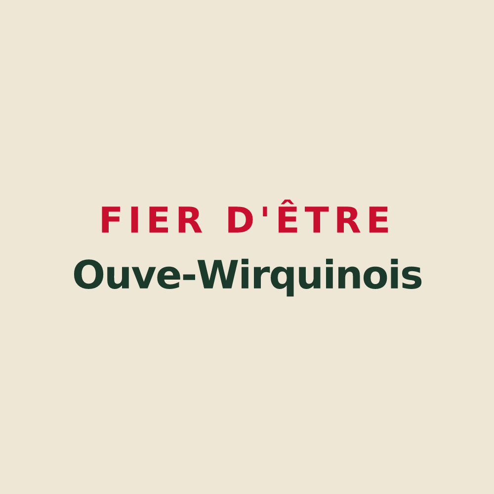 Tote bag « Fier d'être Ouve-Wirquinois » — design pour Ouve-Wirquin