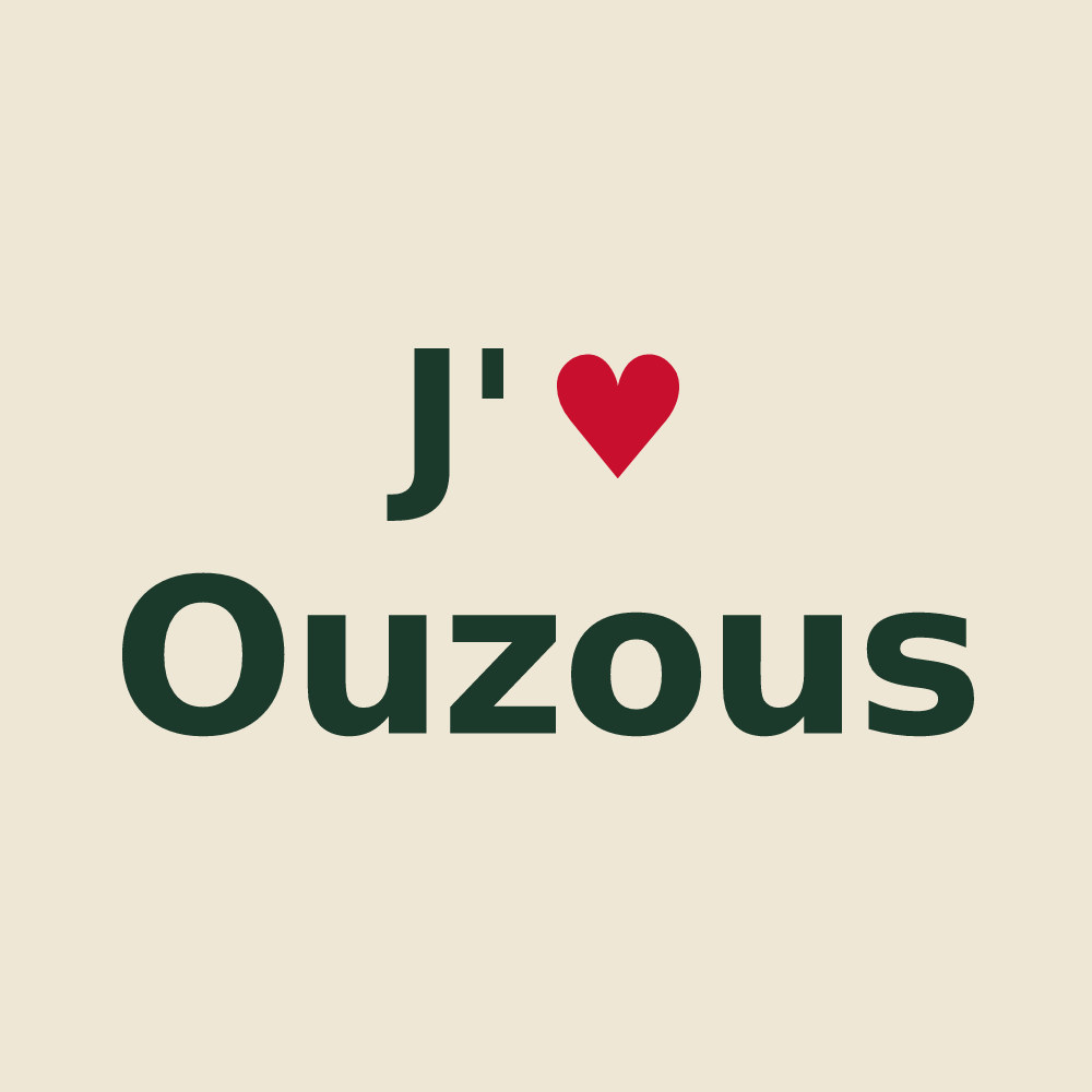 Tote bag personnalisé Ouzous — design J'aime Ouzous