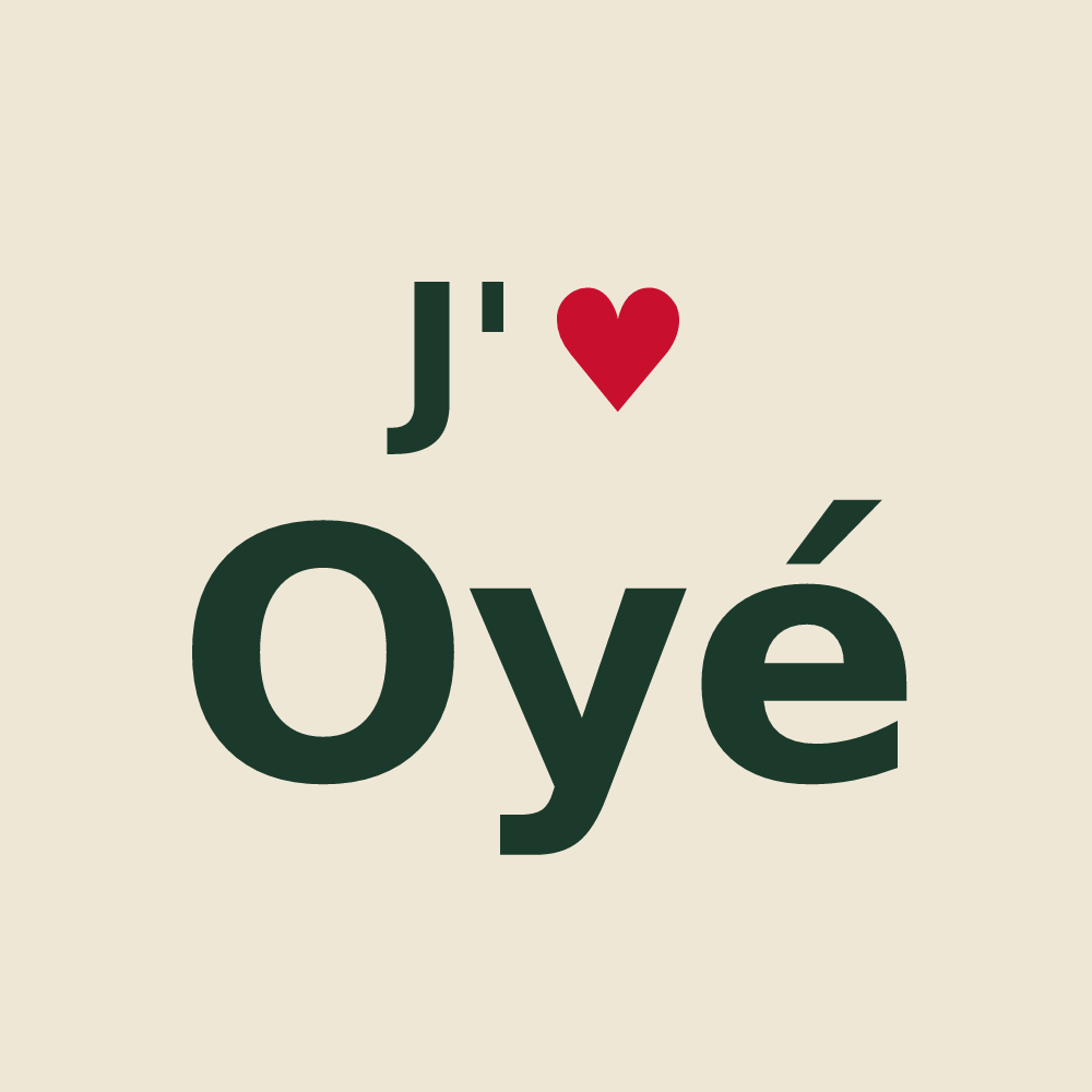 Tote bag personnalisé Oyé — design J'aime Oyé