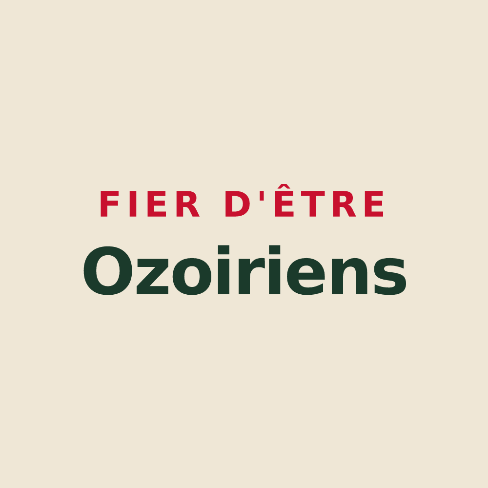 Tote bag « Fier d'être Ozoiriens » — design pour Ozoir-la-Ferrière
