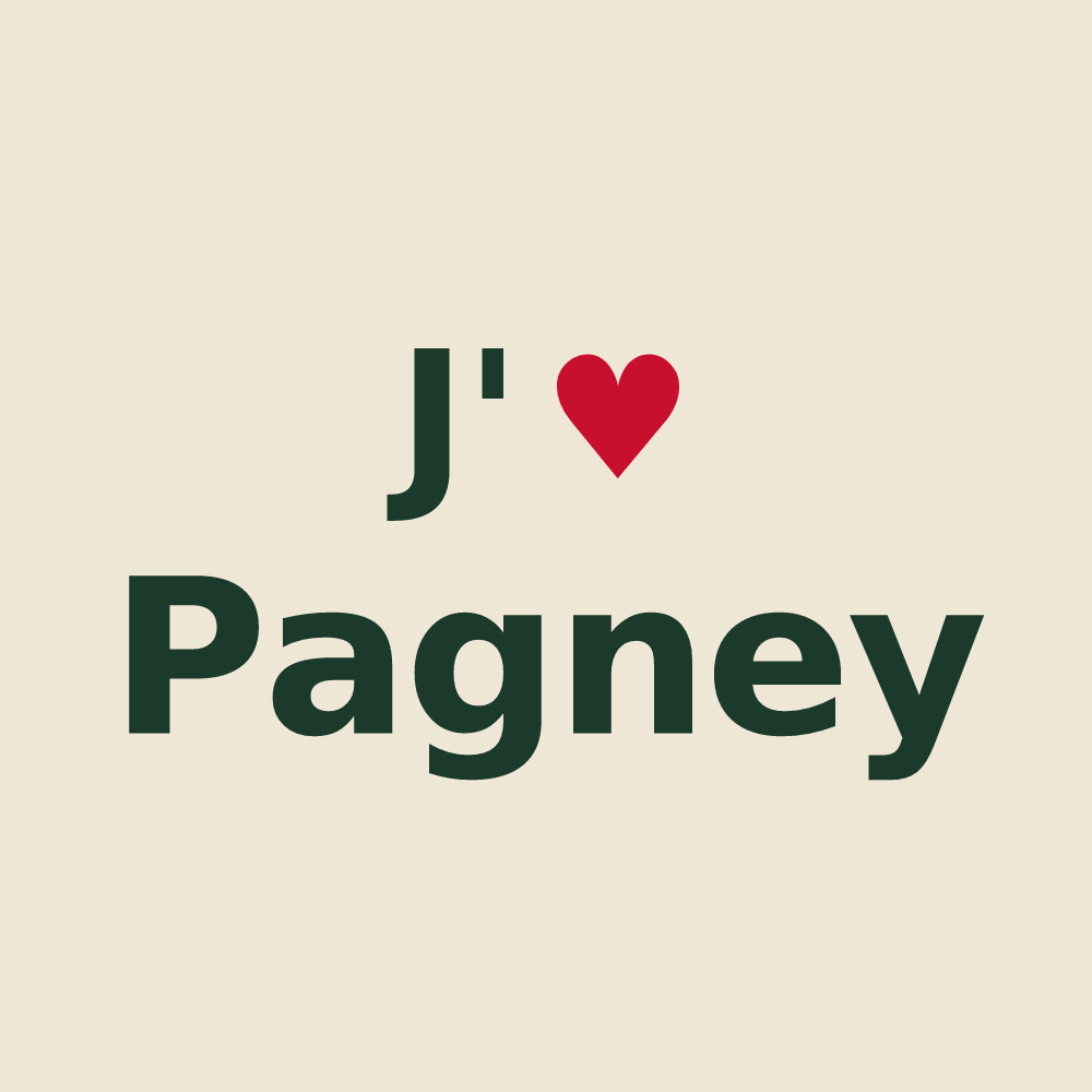 Tote bag personnalisé Pagney — design J'aime Pagney