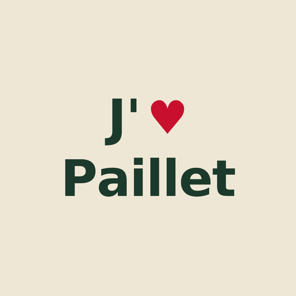 Tote bag personnalisé Paillet — design J'aime Paillet