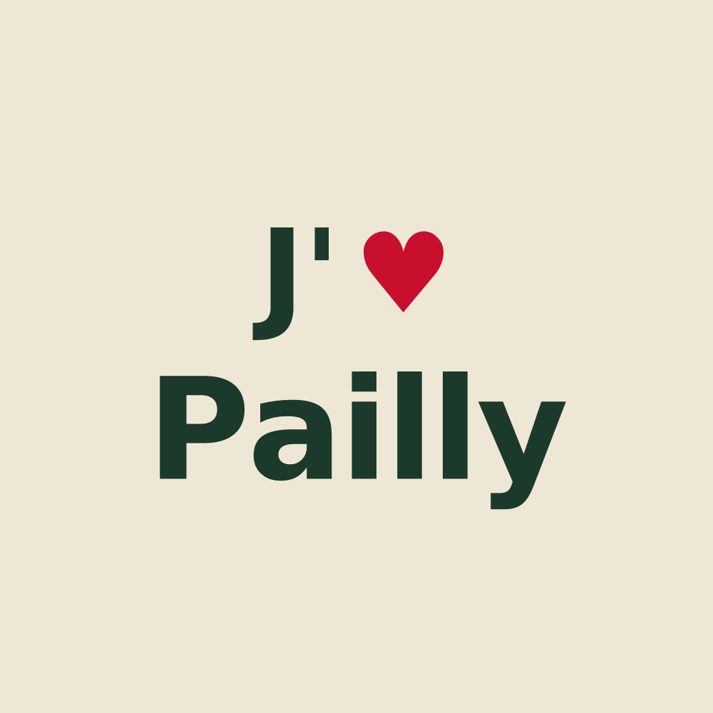 Tote bag personnalisé Pailly — design J'aime Pailly