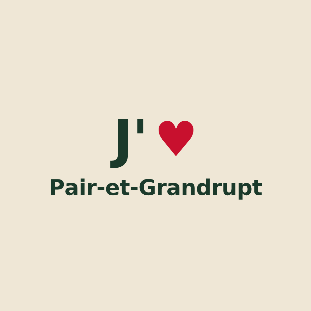 Tote bag personnalisé Pair-et-Grandrupt — design J'aime Pair-et-Grandrupt