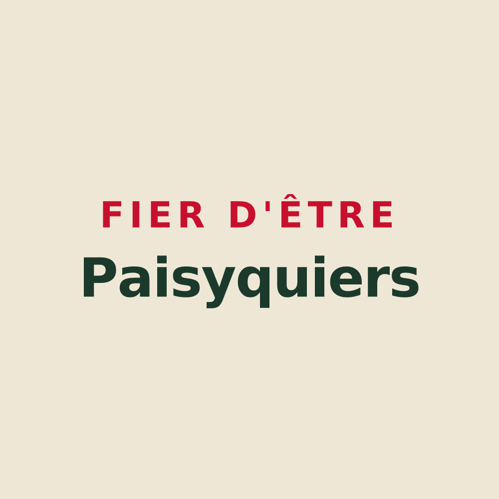 Tote bag « Fier d'être Paisyquiers » — design pour Paisy-Cosdon