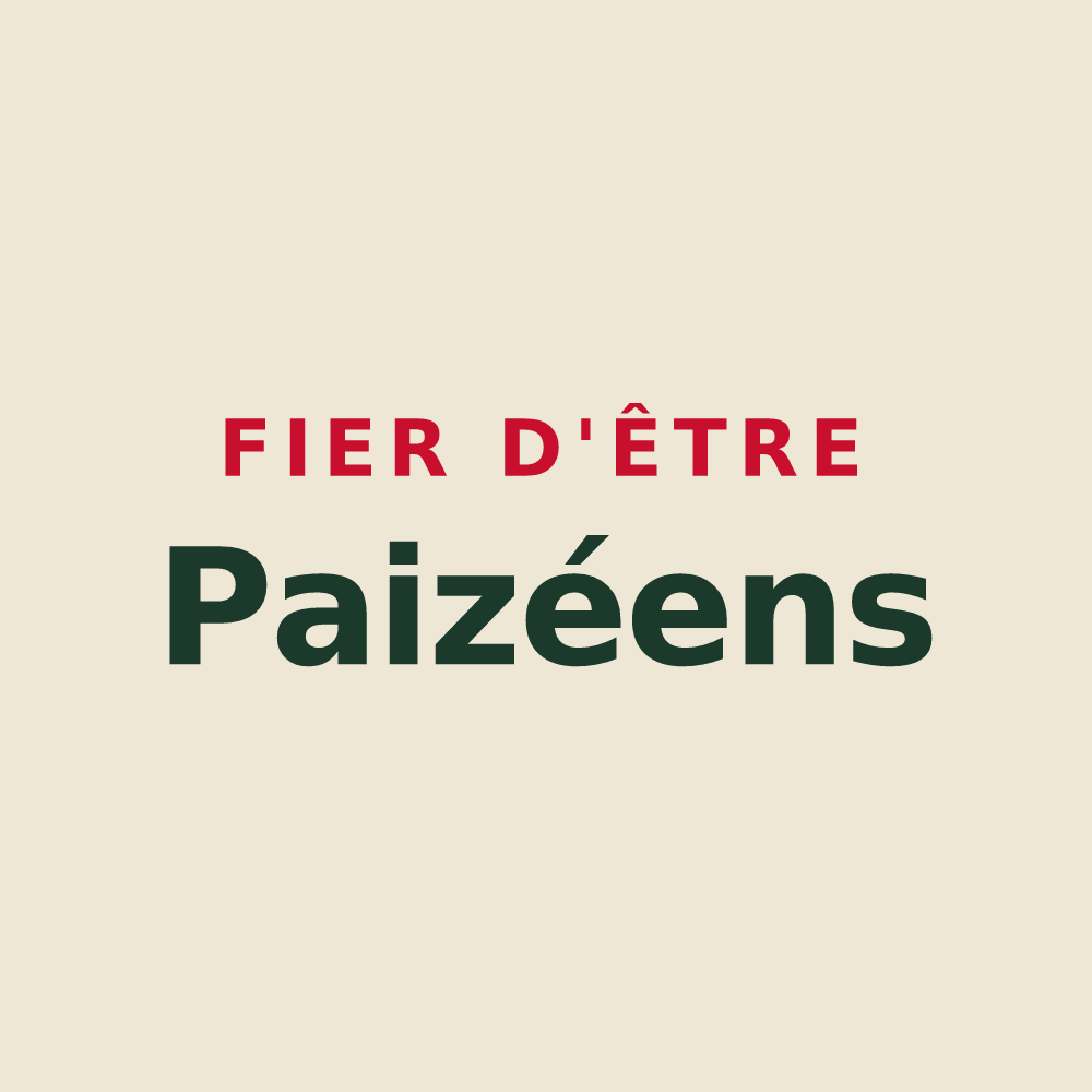 Tote bag « Fier d'être Paizéens » — design pour Paizay-Naudouin-Embourie