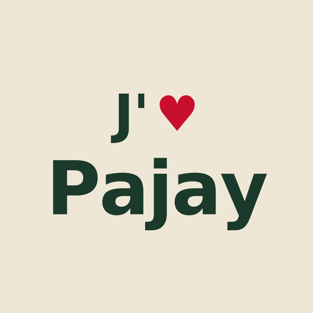 Tote bag personnalisé Pajay — design J'aime Pajay