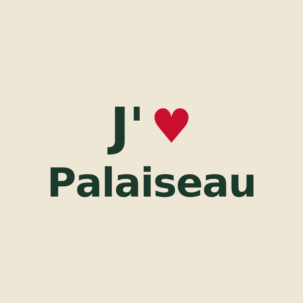 Tote bag personnalisé Palaiseau — design J'aime Palaiseau