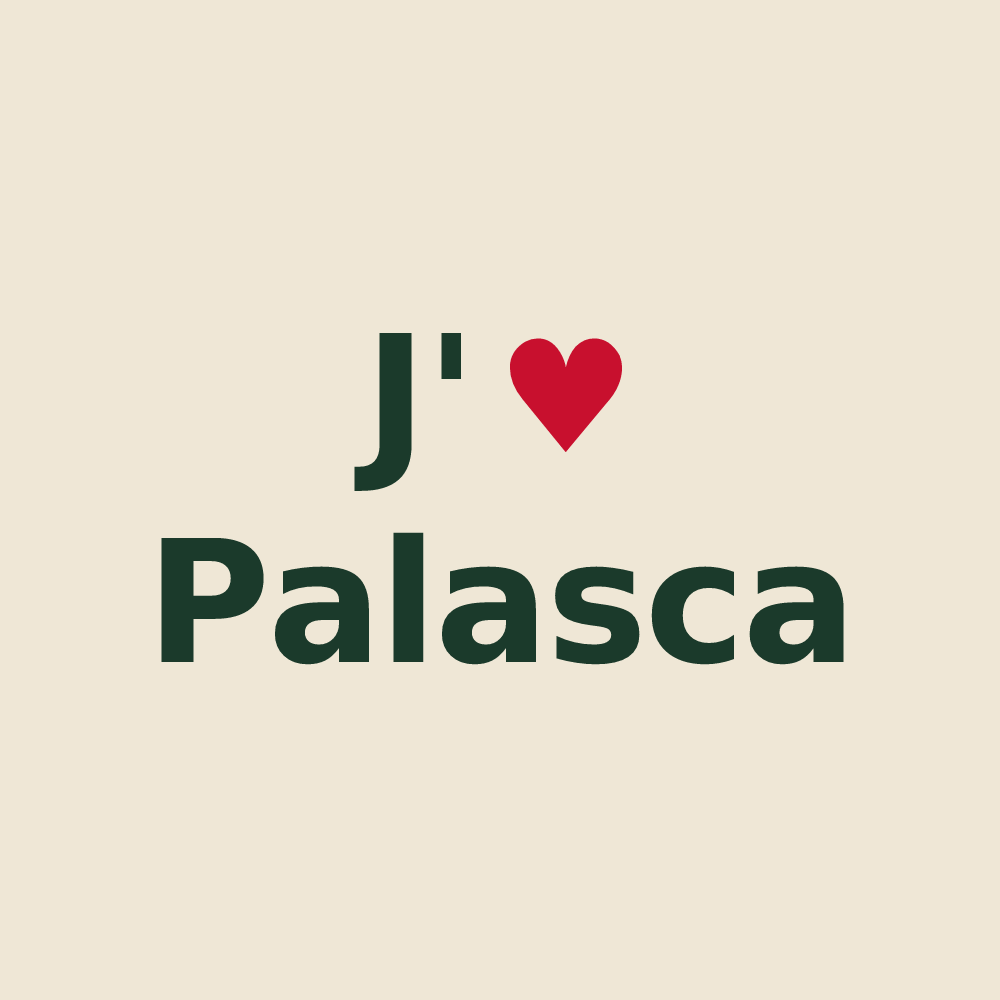 Tote bag personnalisé Palasca — design J'aime Palasca