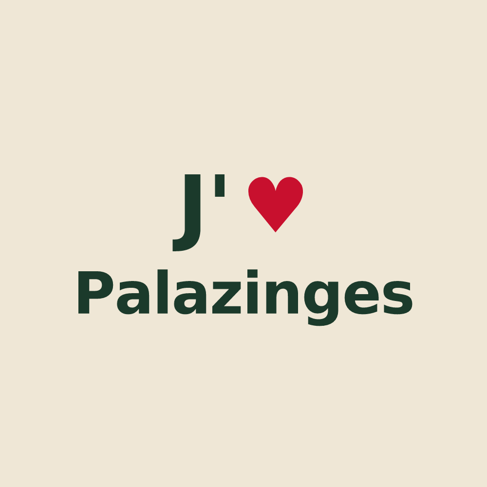 Tote bag personnalisé Palazinges — design J'aime Palazinges