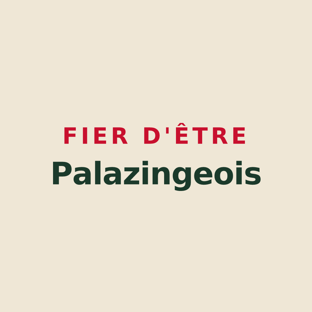 Tote bag « Fier d'être Palazingeois » — design pour Palazinges