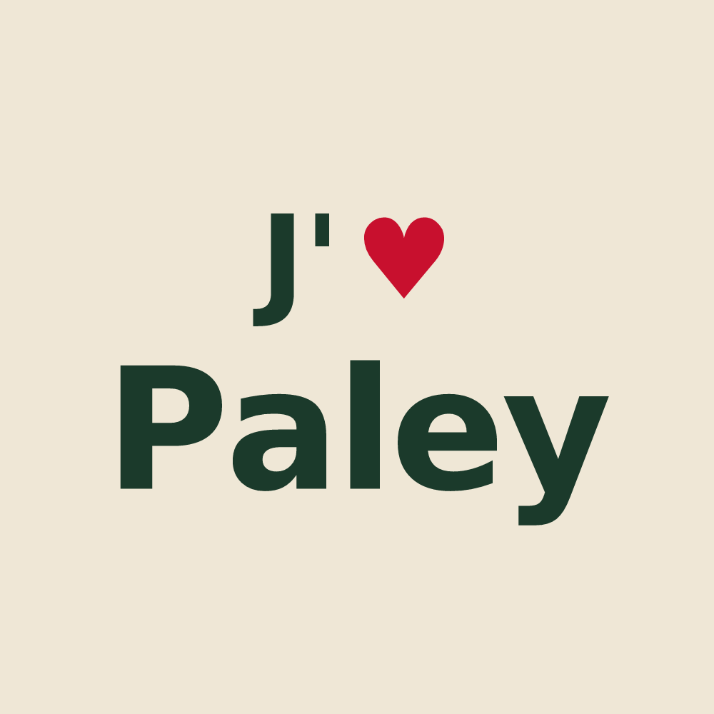 Tote bag personnalisé Paley — design J'aime Paley