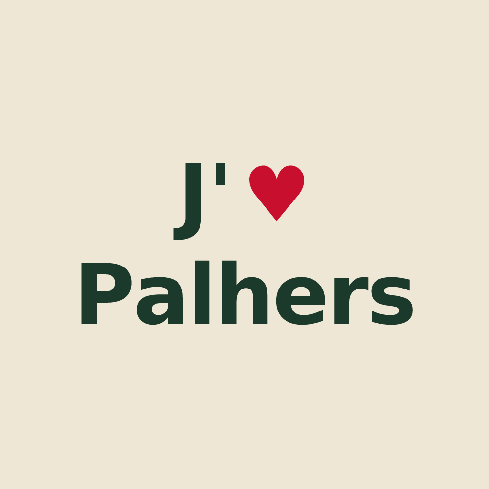 Tote bag personnalisé Palhers — design J'aime Palhers