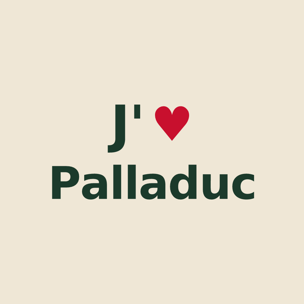 Tote bag personnalisé Palladuc — design J'aime Palladuc