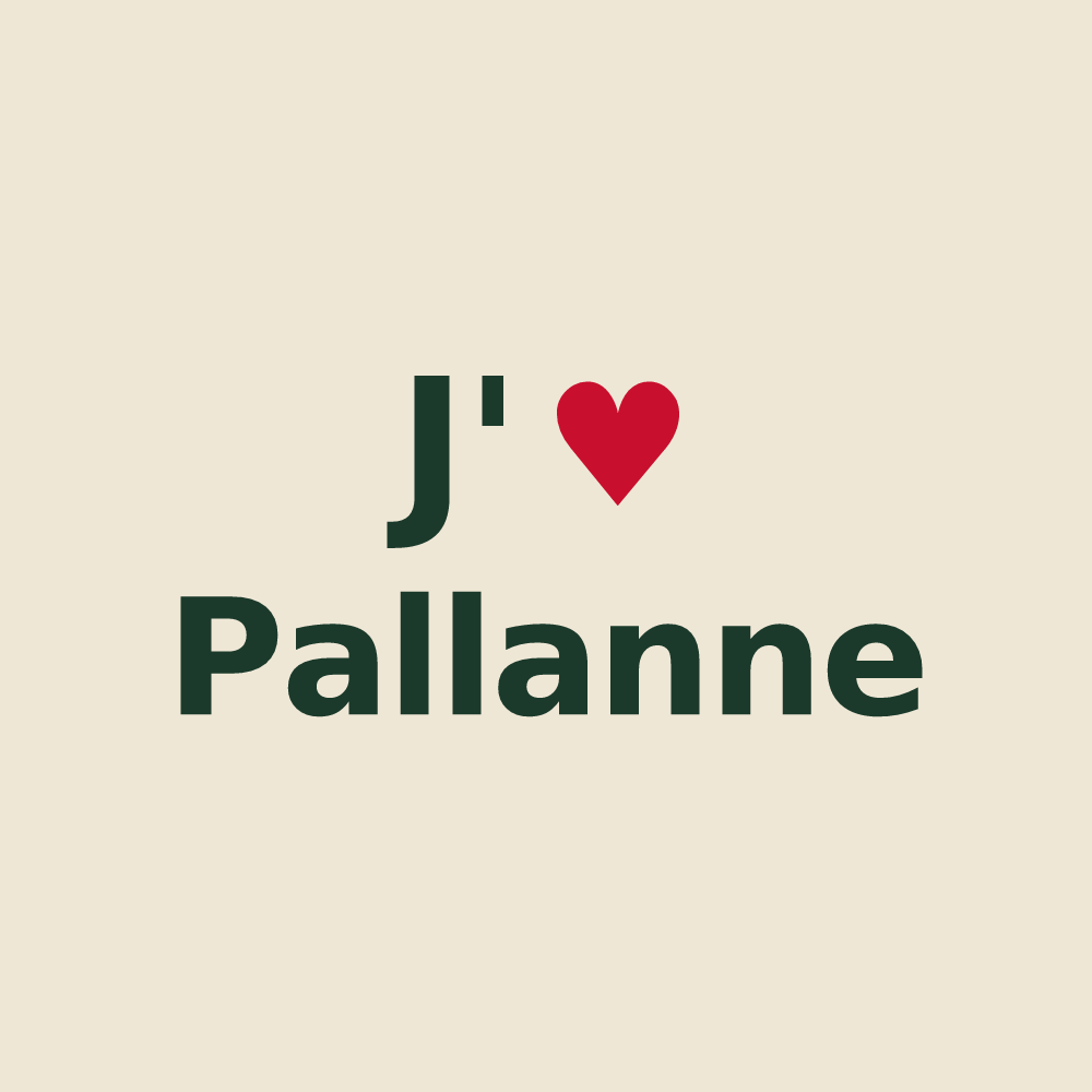Tote bag personnalisé Pallanne — design J'aime Pallanne