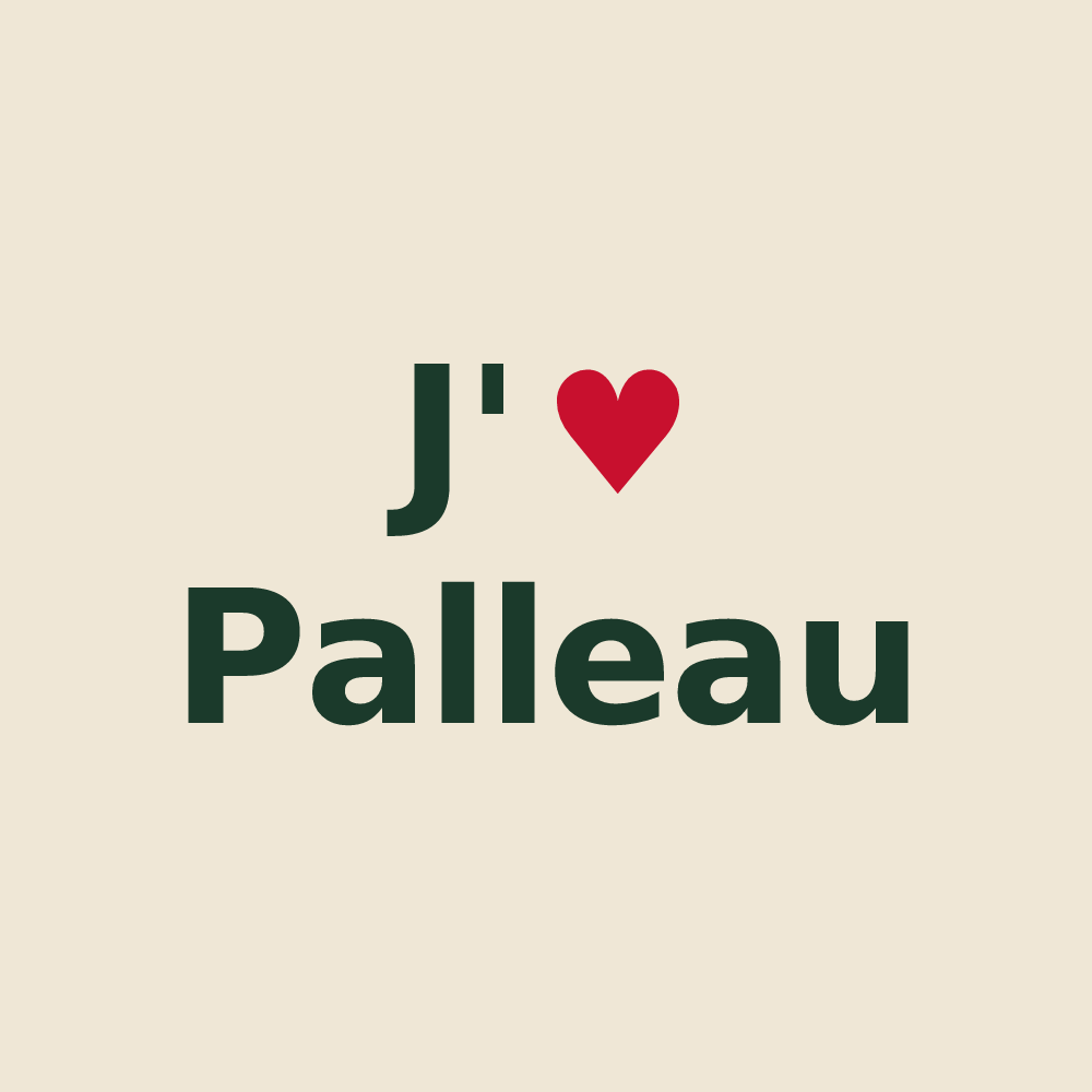 Tote bag personnalisé Palleau — design J'aime Palleau