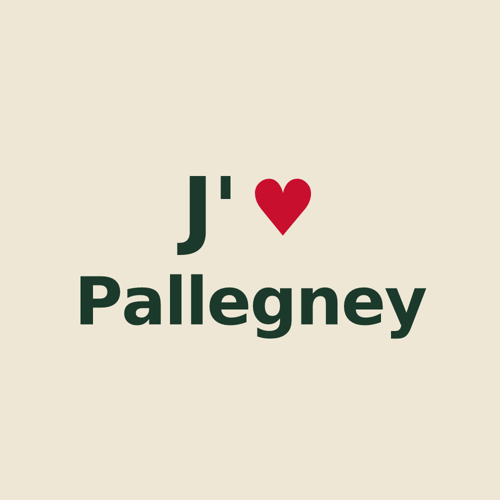 Tote bag personnalisé Pallegney — design J'aime Pallegney