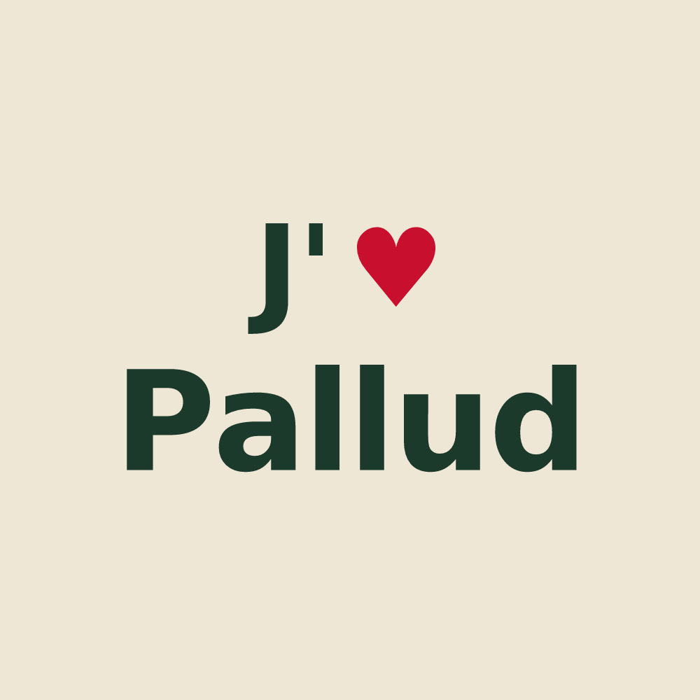 Tote bag personnalisé Pallud — design J'aime Pallud
