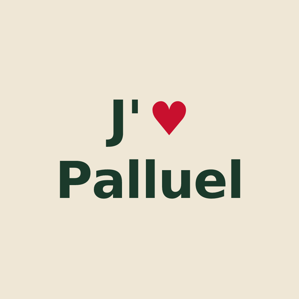 Tote bag personnalisé Palluel — design J'aime Palluel