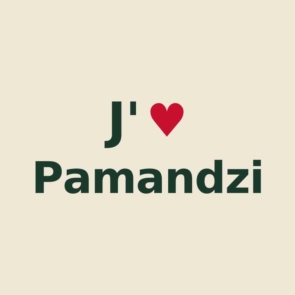 Tote bag personnalisé Pamandzi — design J'aime Pamandzi