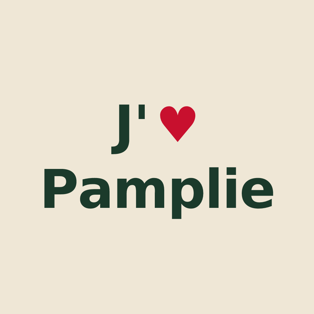 Tote bag personnalisé Pamplie — design J'aime Pamplie