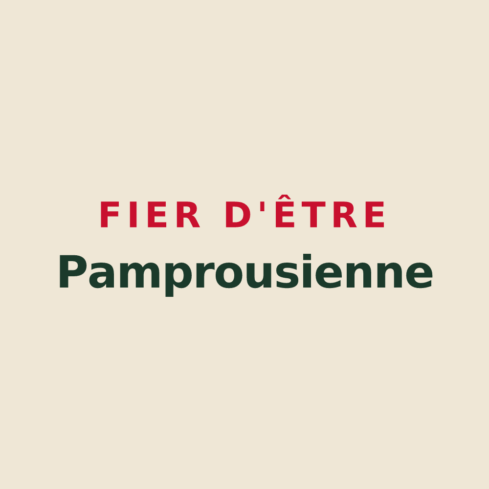 Tote bag « Fier d'être Pamprousienne » — design pour Pamproux