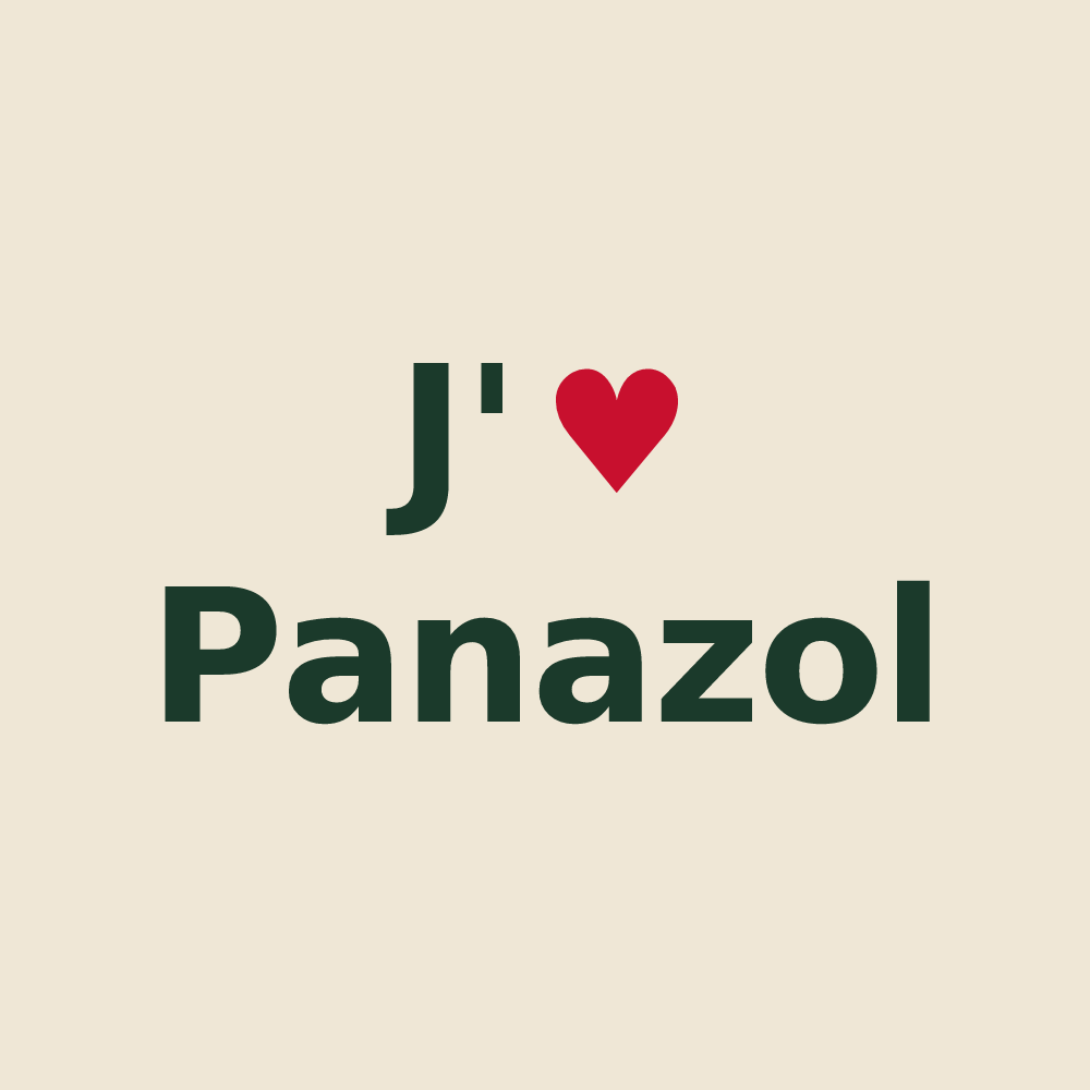 Tote bag personnalisé Panazol — design J'aime Panazol