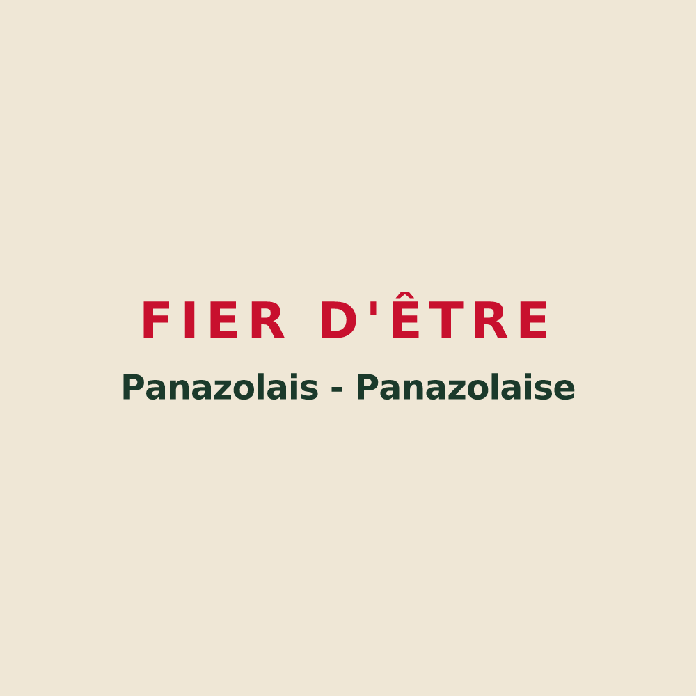Tote bag « Fier d'être Panazolais - Panazolaise » — design pour Panazol