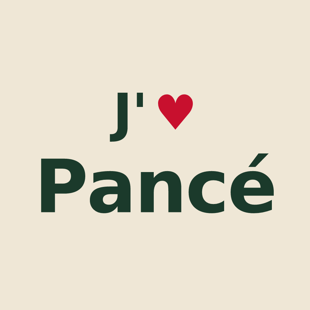 Tote bag personnalisé Pancé — design J'aime Pancé