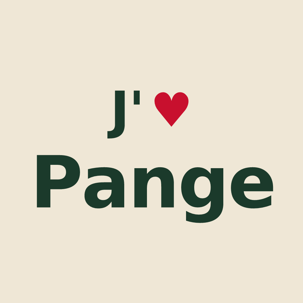 Tote bag personnalisé Pange — design J'aime Pange