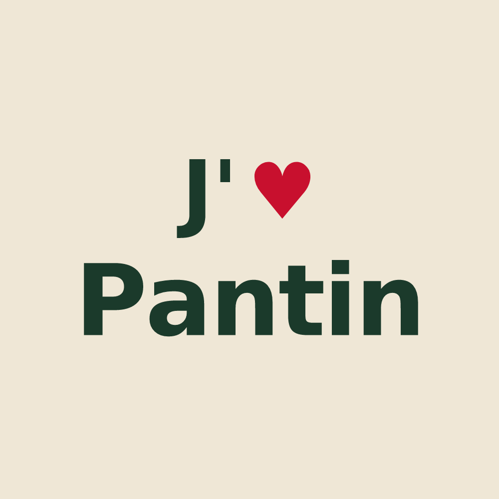 Tote bag personnalisé Pantin — design J'aime Pantin