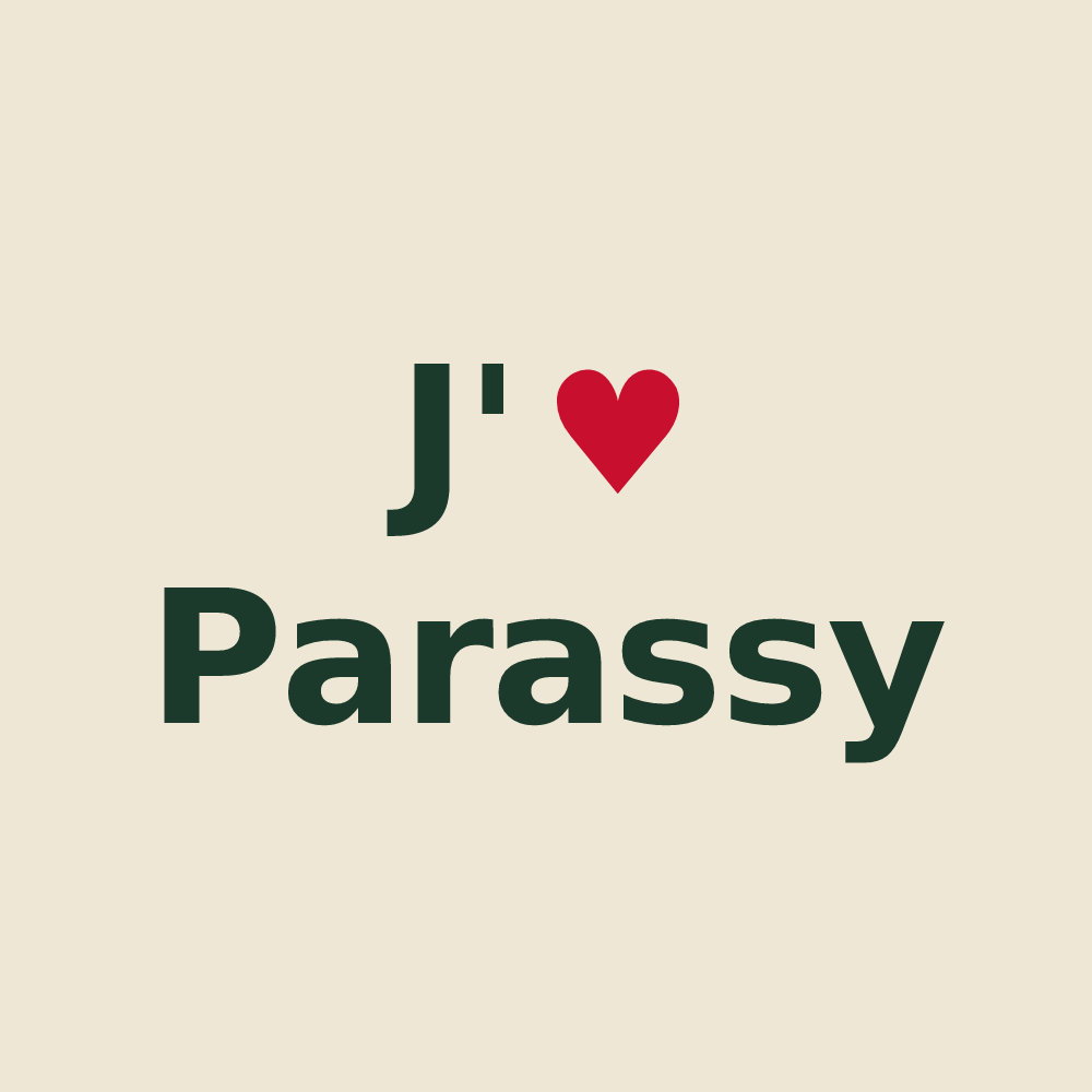 Tote bag personnalisé Parassy — design J'aime Parassy
