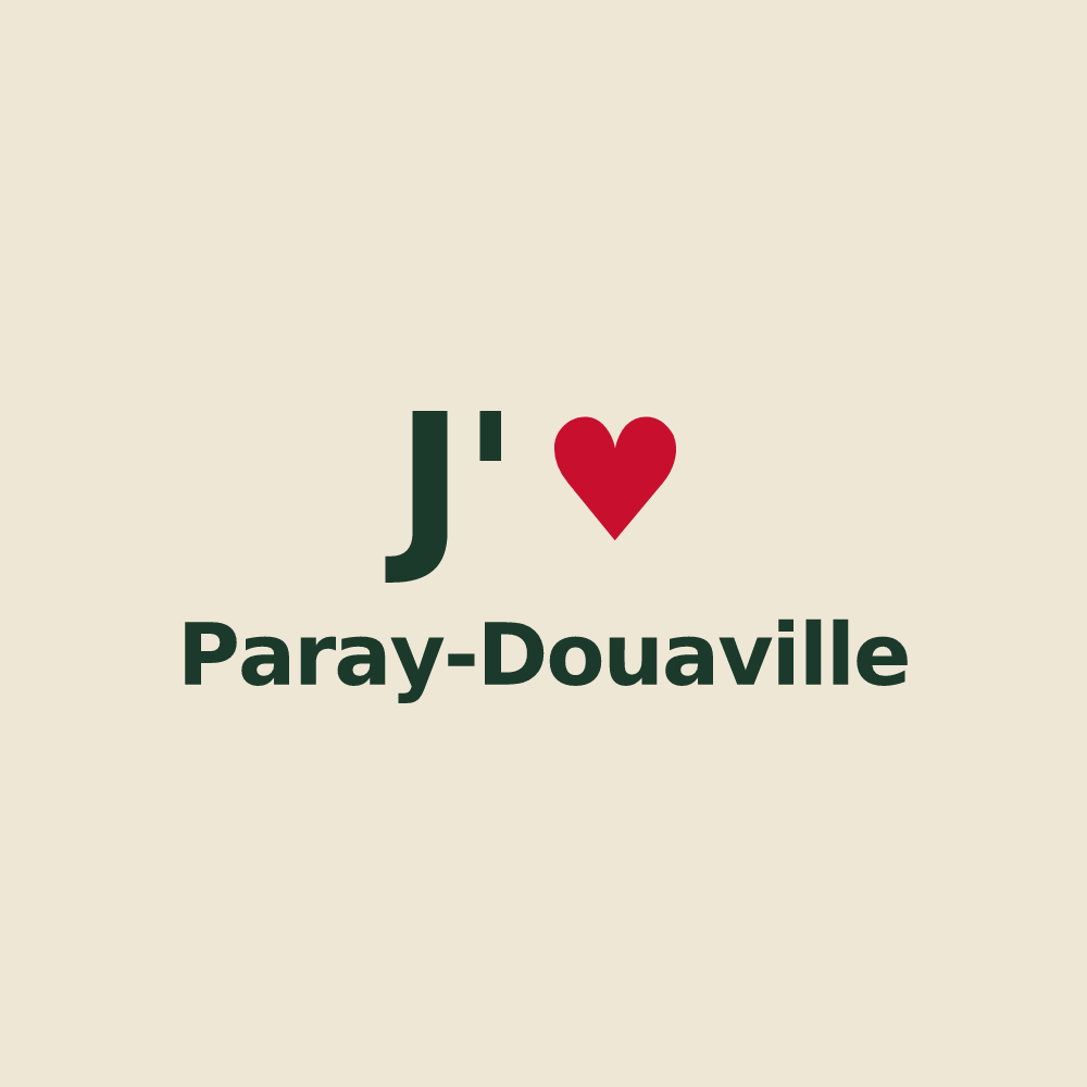 Tote bag personnalisé Paray-Douaville — design J'aime Paray-Douaville