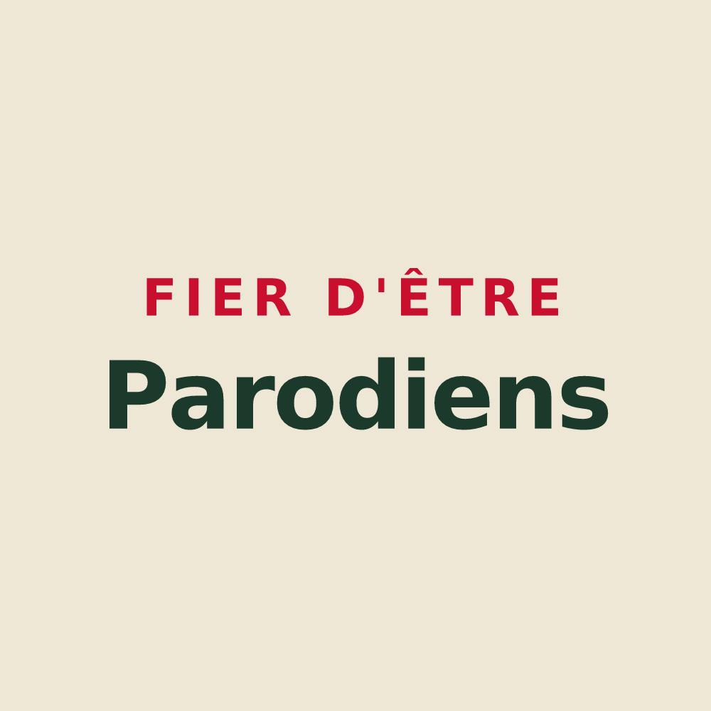 Tote bag « Fier d'être Parodiens » — design pour Paray-le-Monial