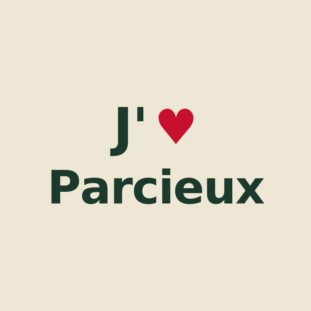 Tote bag personnalisé Parcieux — design J'aime Parcieux