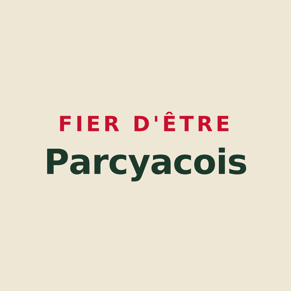 Tote bag « Fier d'être Parcyacois » — design pour Parcy-et-Tigny