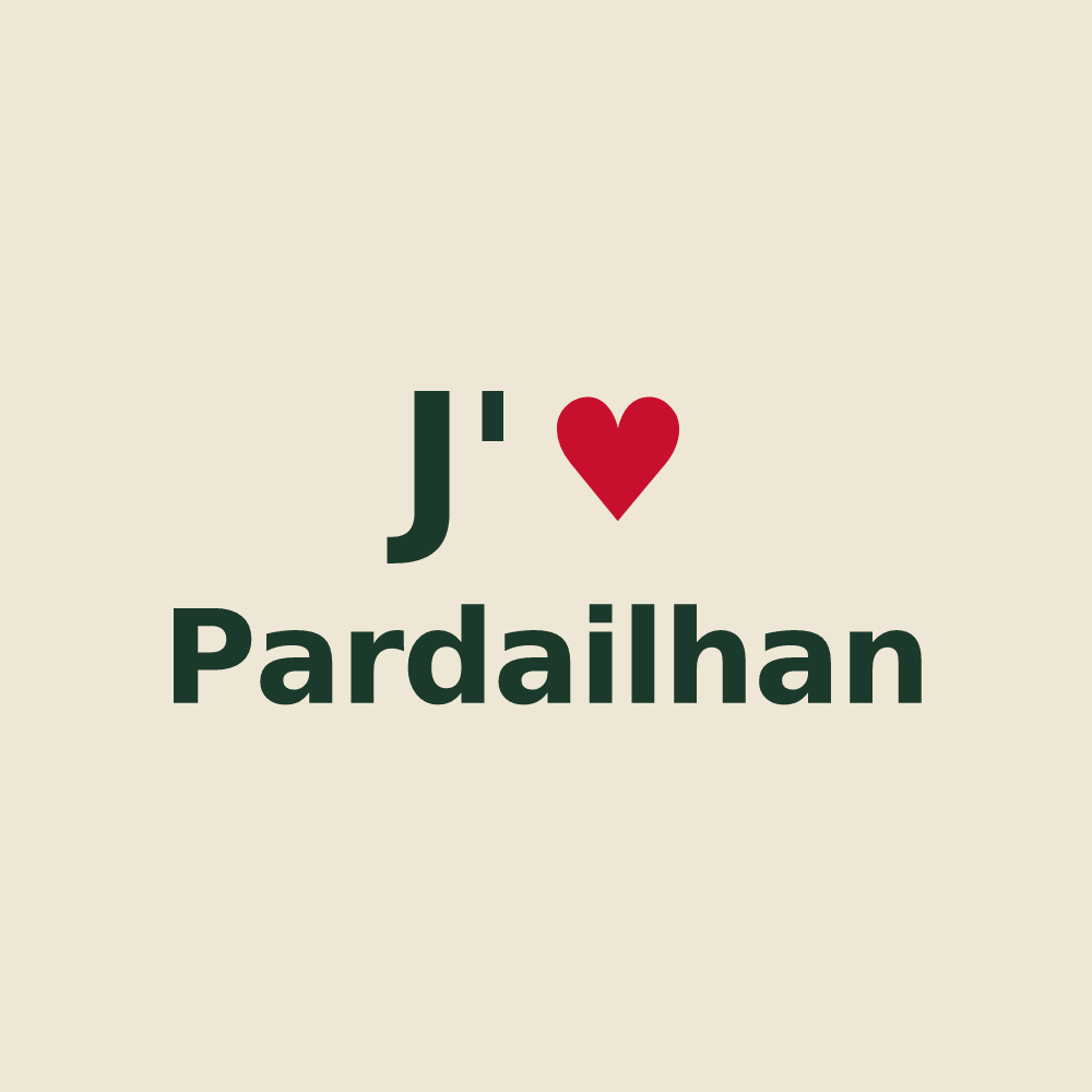 Tote bag personnalisé Pardailhan — design J'aime Pardailhan