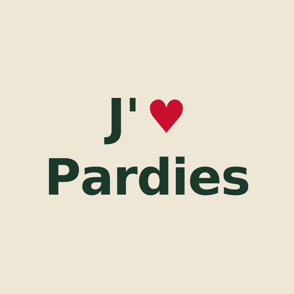 Tote bag personnalisé Pardies — design J'aime Pardies