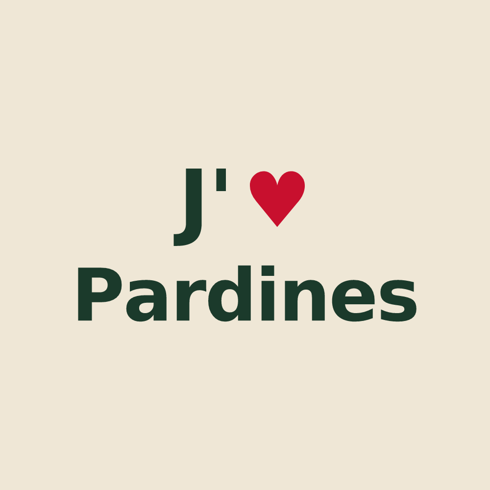 Tote bag personnalisé Pardines — design J'aime Pardines