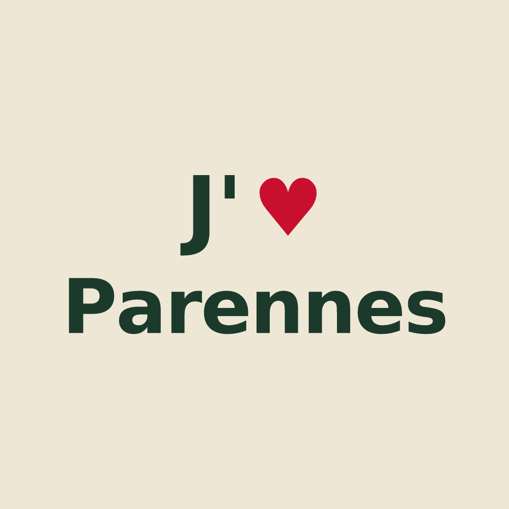 Tote bag personnalisé Parennes — design J'aime Parennes