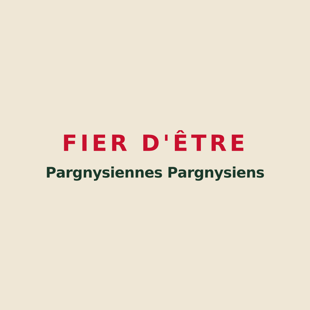 Tote bag « Fier d'être Pargnysiennes Pargnysiens » — design pour Pargny-sous-Mureau