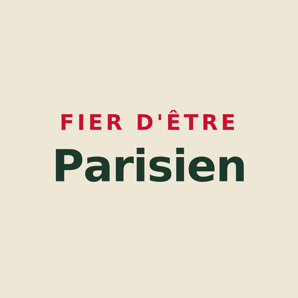 Tote bag « Fier d'être Parisien » — design pour Paris